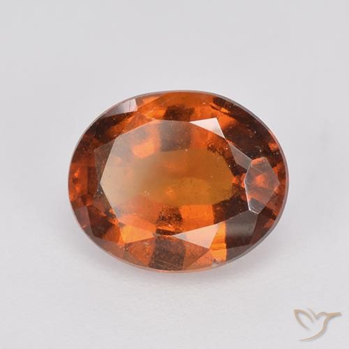 Granato hessonite Arancione rossastra naturale da 2.38 ct, Ovale, VS-SI