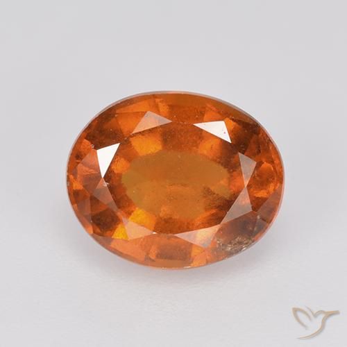 2.41ct Naturale Arancio medio-scuro Granato hessonite, Ovale, VS-SI
