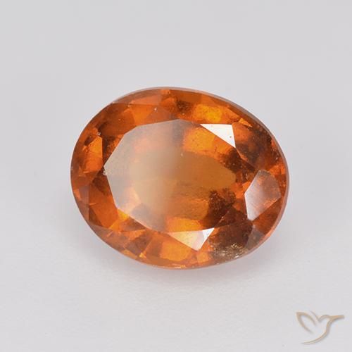 Granato hessonite Arancio medio-scuro naturale da 2.41 ct, Ovale, VS-SI
