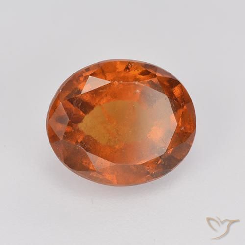 Granato hessonite Arancione scuro naturale da 2.29 ct, Ovale, VS-SI