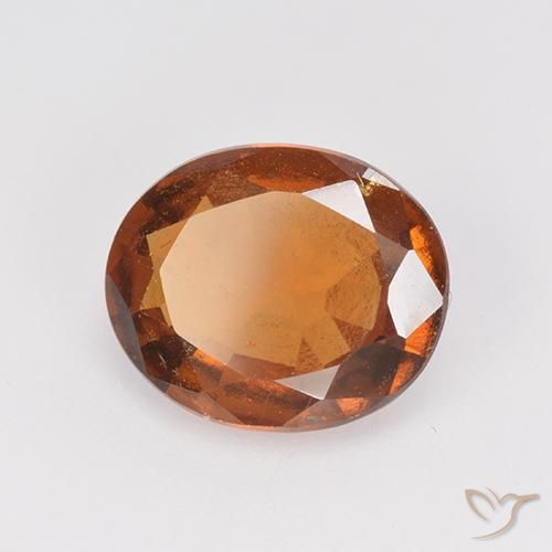 Granato hessonite Arancione scuro naturale da 2.45 ct, Ovale, VS