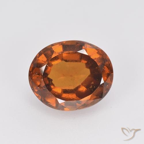 2.76ct Naturale Arancio medio-scuro Granato hessonite, Ovale, VS