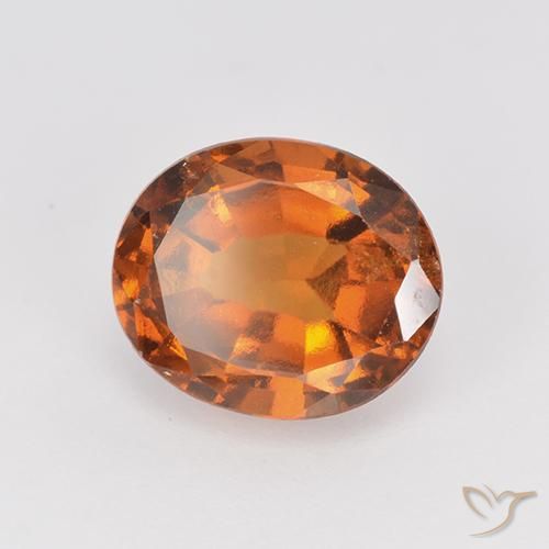 Granato hessonite Arancione scuro naturale da 2.39 ct, Ovale, VS