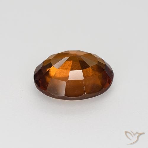 Granato hessonite Arancione rossastra naturale da 1.58 ct, Ovale, VVS-VS