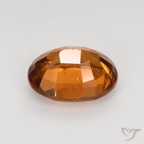Granato hessonite Arancio giallastro naturale da 1.73 ct, Ovale, VS-SI