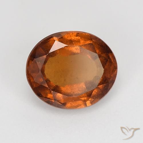 Granato hessonite Arancione rossastra naturale da 1.75 ct, Ovale, VS