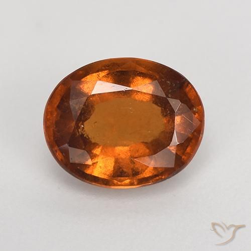 1.76ct Naturale Arancio Medio Granato hessonite, Ovale, VS-SI