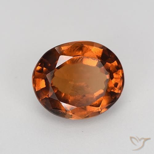 Granato hessonite Arancione Ambra naturale da 1.57 ct, Ovale, VS