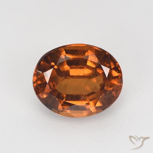 1.48ct Naturale Arancione scuro Granato hessonite, Ovale, VS