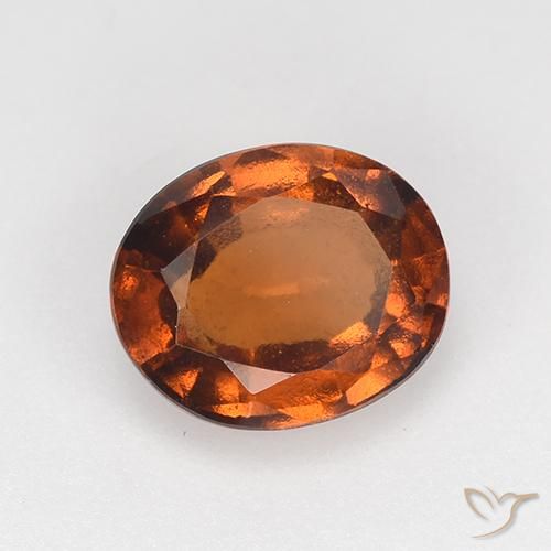 Granato hessonite Arancione Ambra naturale da 1.49 ct, Ovale, VVS-VS