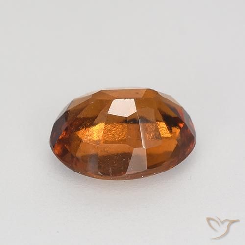 Granato hessonite Arancione scuro naturale da 1.45 ct, Ovale, VS