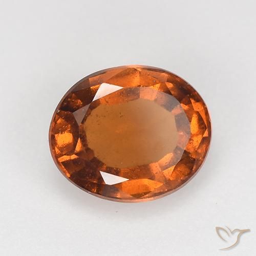 Granato hessonite Arancio medio-scuro naturale da 1.65 ct, Ovale, VS