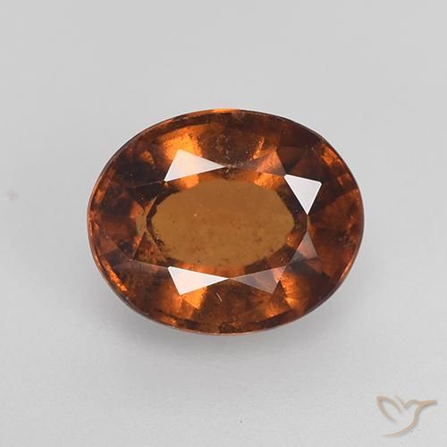 2.28ct Naturale Marrone aranciato Granato hessonite, Ovale, VS-SI
