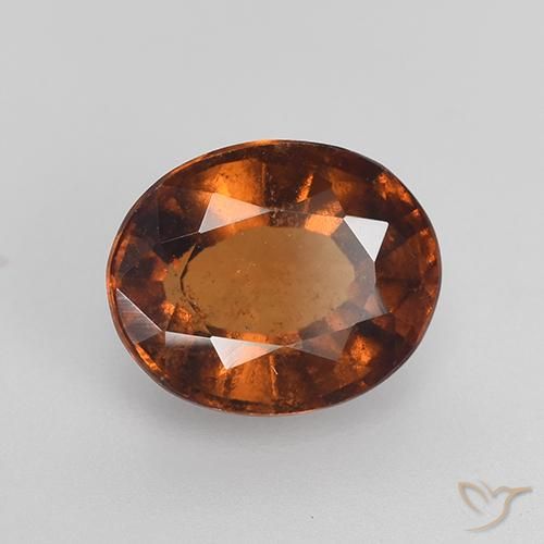 Granato hessonite Marrone aranciato naturale da 2.28 ct, Ovale, VS-SI