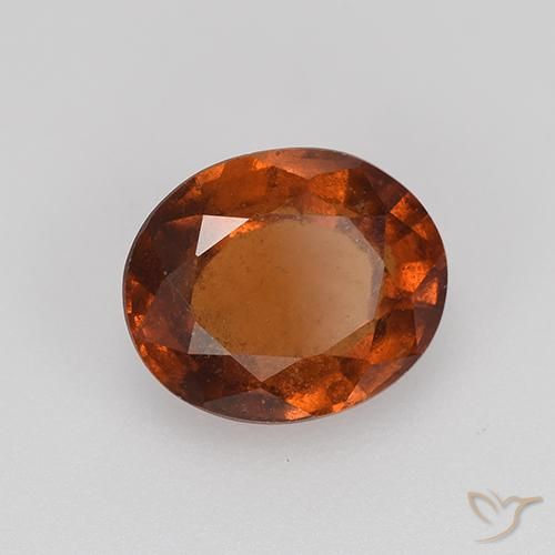 Granato hessonite Arancione rossastra naturale da 2.44 ct, Ovale, VS-SI