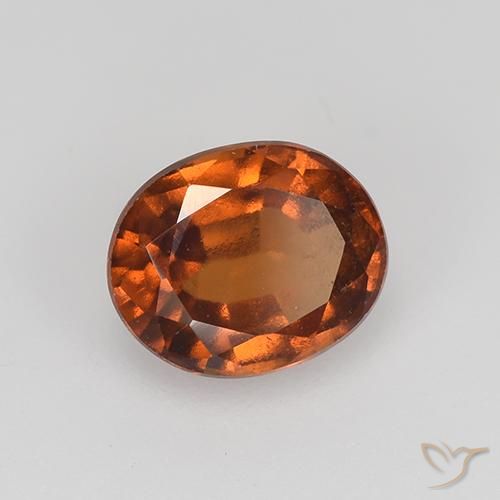 Granato hessonite Arancione Ambra naturale da 1.86 ct, Ovale, VVS-VS