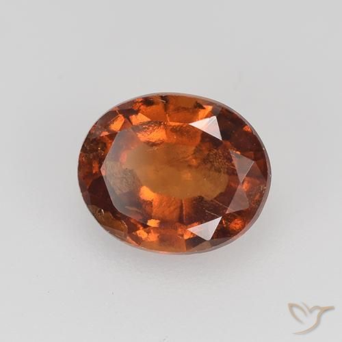 Granato hessonite Arancione scuro naturale da 1.90 ct, Ovale, VS-SI