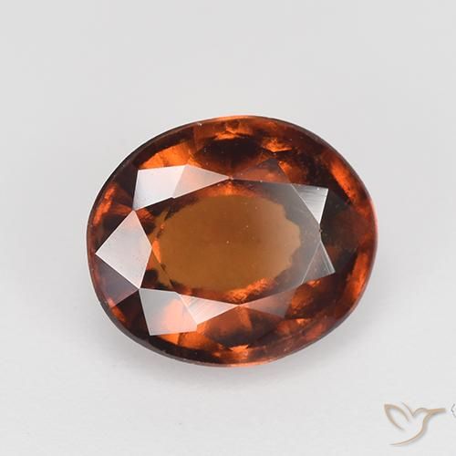 Granato hessonite Arancione rossastra naturale da 2.87 ct, Ovale, VS