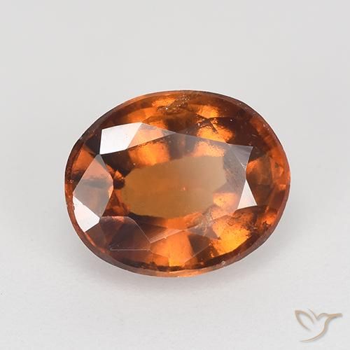 Granato hessonite Arancione rossastra naturale da 2.09 ct, Ovale, VS-SI