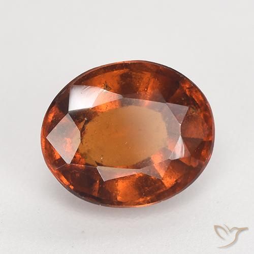 Granato hessonite Arancione Ambra naturale da 2.60 ct, Ovale, VS-SI