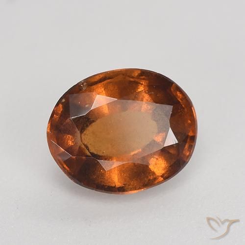 Granato hessonite Arancione rossastra naturale da 1.69 ct, Ovale, VS-SI