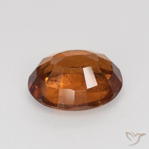 Granato hessonite Arancione rossastra naturale da 1.69 ct, Ovale, VS-SI