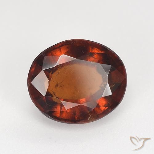 Granato hessonite Rosso scuro naturale da 2.44 ct, Ovale, VS-SI