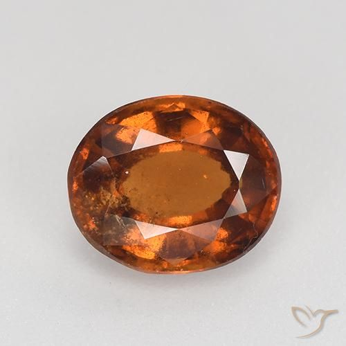 Granato hessonite Arancione Ambra naturale da 1.76 ct, Ovale, VS-SI