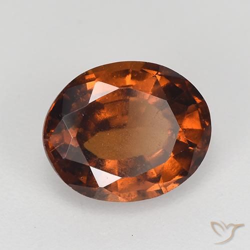 Granato hessonite Arancione rossastra naturale da 2.33 ct, Ovale, VS-SI
