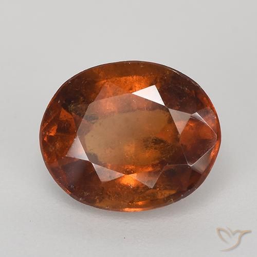 Granato hessonite Arancione scuro naturale da 2.73 ct, Ovale, VS-SI