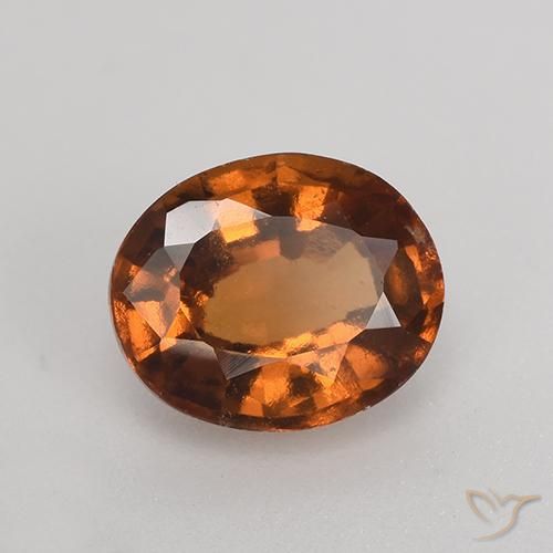 Granato hessonite Arancio medio-scuro naturale da 1.38 ct, Ovale, VS