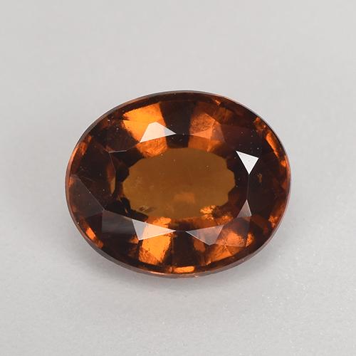 Granato essonite naturale arancione da 1,54 ct, taglio ovale, VS-SI