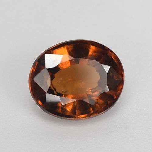 Granato essonite naturale arancione da 1,54 ct, taglio ovale, VS-SI