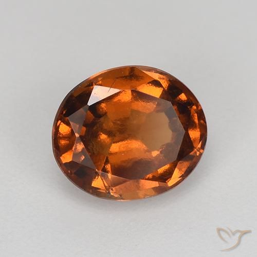 Granato hessonite Arancio medio-scuro naturale da 1.45 ct, Ovale, VS