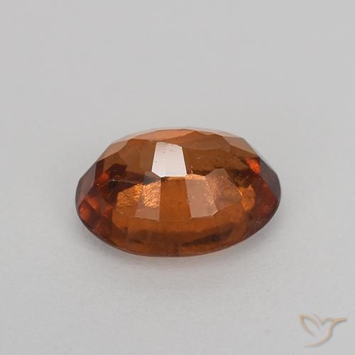 Granato hessonite Arancione scuro naturale da 1.15 ct, Ovale, VS