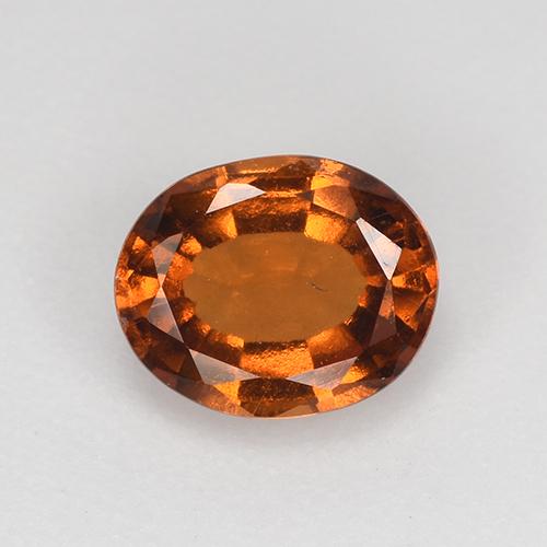Granato hessonite Arancio Medio naturale da 1.13 ct, Taglio ovale, VS