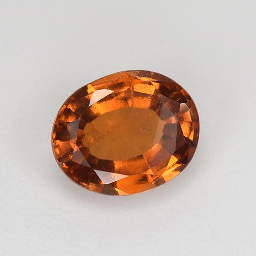 Granato hessonite Arancio Medio naturale da 1.13 ct, Taglio ovale, VS