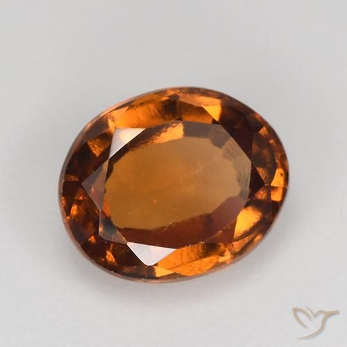 Granato hessonite Arancione Ambra naturale da 1.68 ct, Ovale, VS