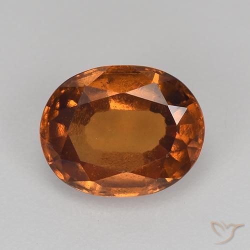 1.60ct Naturale Arancio Medio Granato hessonite, Ovale, VS