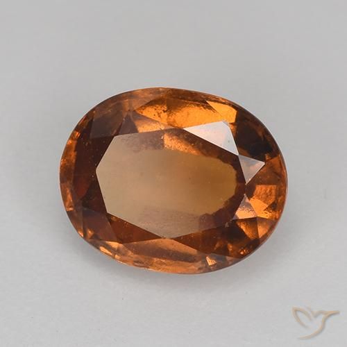 Granato hessonite Arancio Medio naturale da 1.60 ct, Ovale, VS