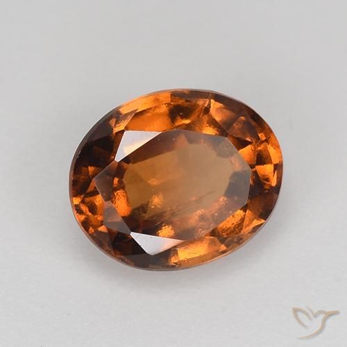 Granato hessonite Arancio medio-scuro naturale da 1.35 ct, Ovale, VS