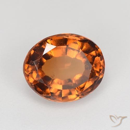 Granato hessonite Arancio medio-scuro naturale da 1.48 ct, Ovale, VS
