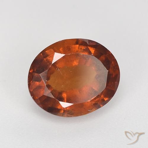 Granato hessonite Arancione scuro naturale da 2.50 ct, Ovale, VS