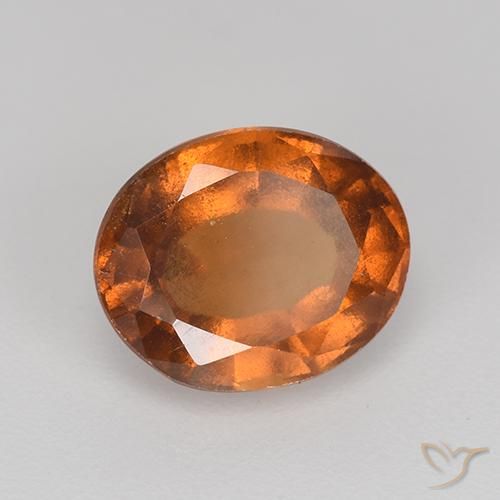 Granato hessonite Arancione scuro naturale da 2.44 ct, Ovale, VS-SI