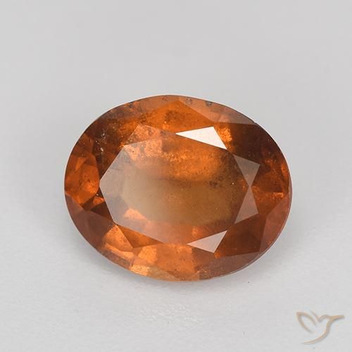 Granato hessonite Arancione rossastra naturale da 2.20 ct, Ovale, VS-SI