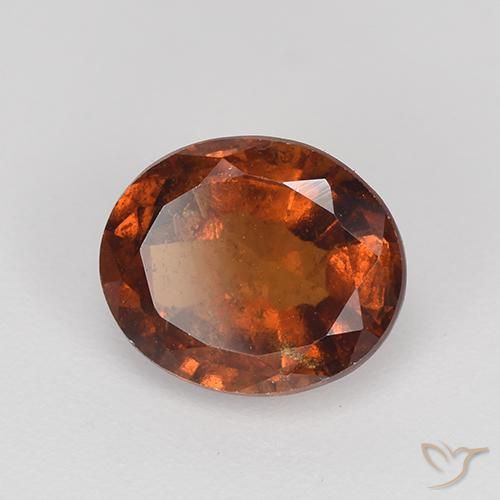 Granato hessonite Arancione rossastra naturale da 2.03 ct, Ovale, VS-SI