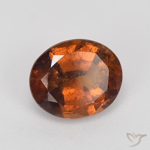 Granato hessonite Arancione scuro naturale da 2.27 ct, Ovale, VS-SI