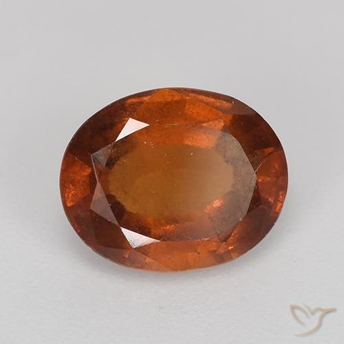 Granato hessonite Arancione rossastra naturale da 2.37 ct, Ovale, VS-SI