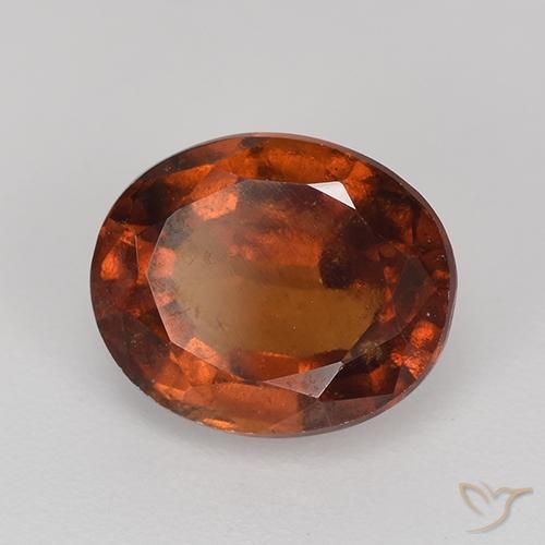 Granato hessonite Arancione scuro naturale da 2.83 ct, Ovale, VS-SI
