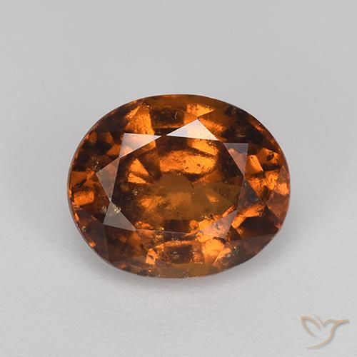 2.07ct Naturale Arancione Ambra Granato hessonite, Ovale, VS-SI
